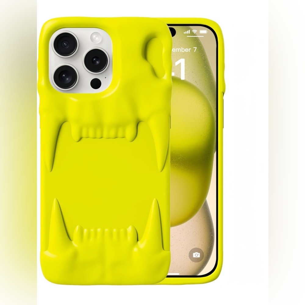 Yellow Skull Phone Case - Picture 1 of 7